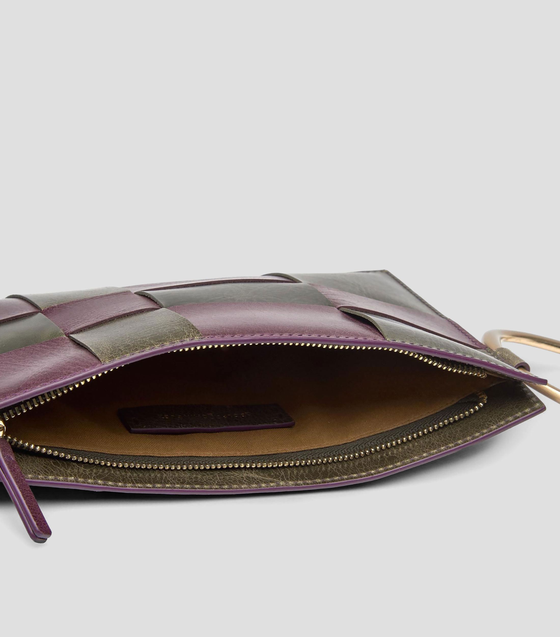 Cartera en piel liso Mujer